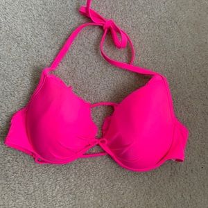 Hot Pink padded VS bikini top